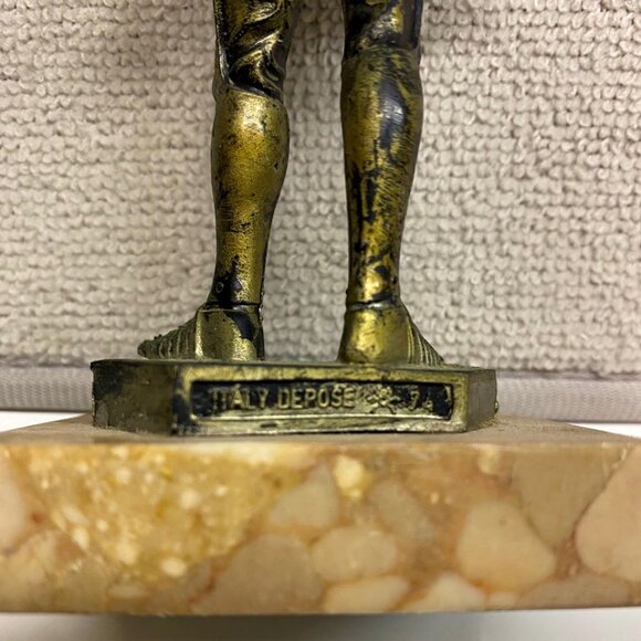 VTG  Fontanini  Figurine Medieval Knight Suit of Armor Small Statue Depose Italy - Picture 4 of 6